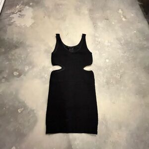 Bebe Elegant Black Cut-Out Bodycon mini Dress